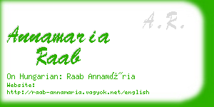 annamaria raab business card